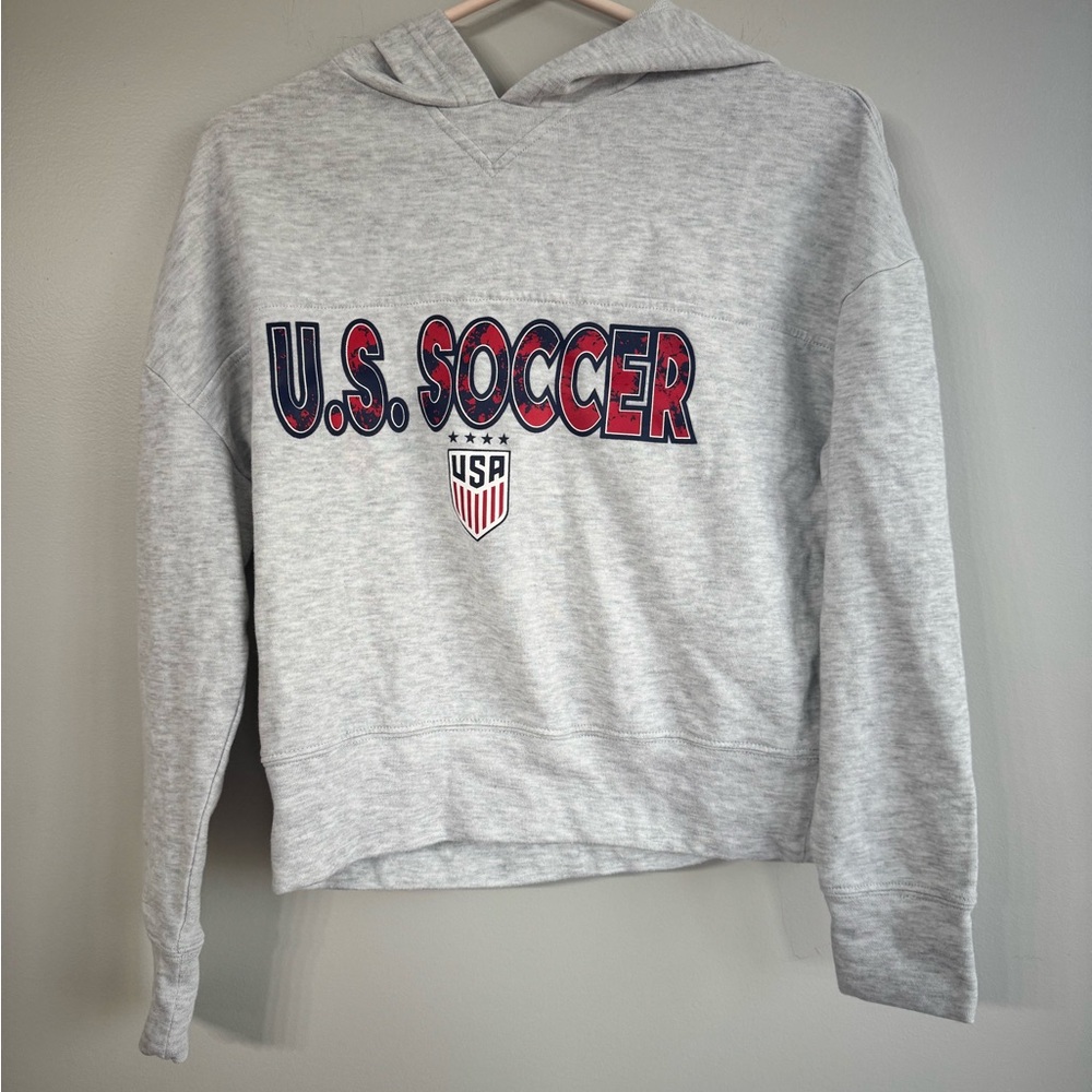 Gildan Cropped Gray U.S. Soccer Women's Sweater